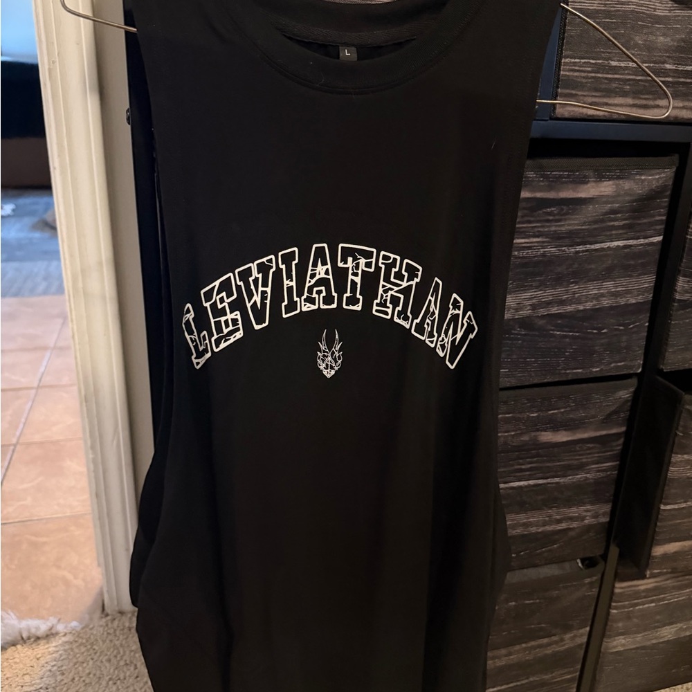 Leviathan Black Sleeveless Top